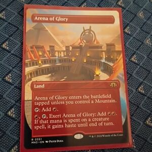 Arena of Glory Land Card by